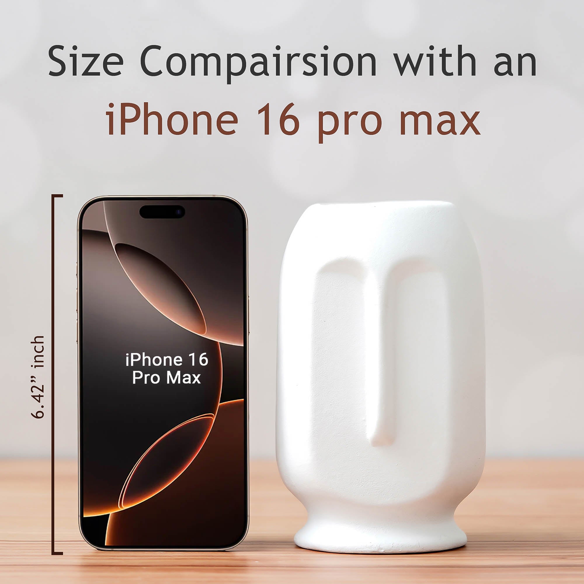 Long vase white
