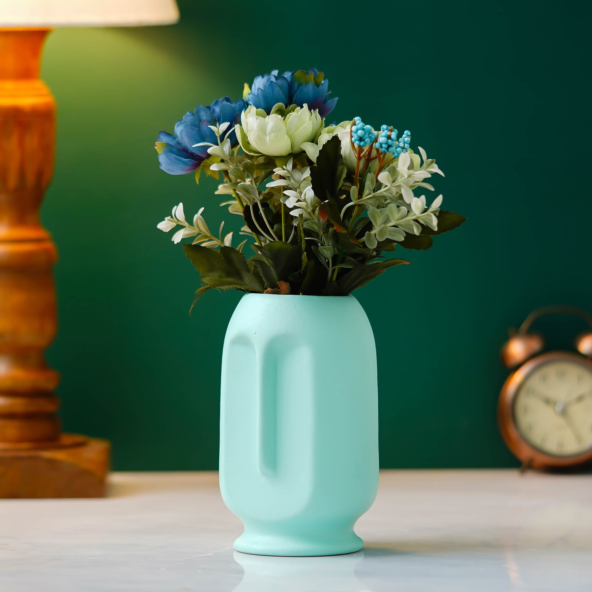 Long vase green