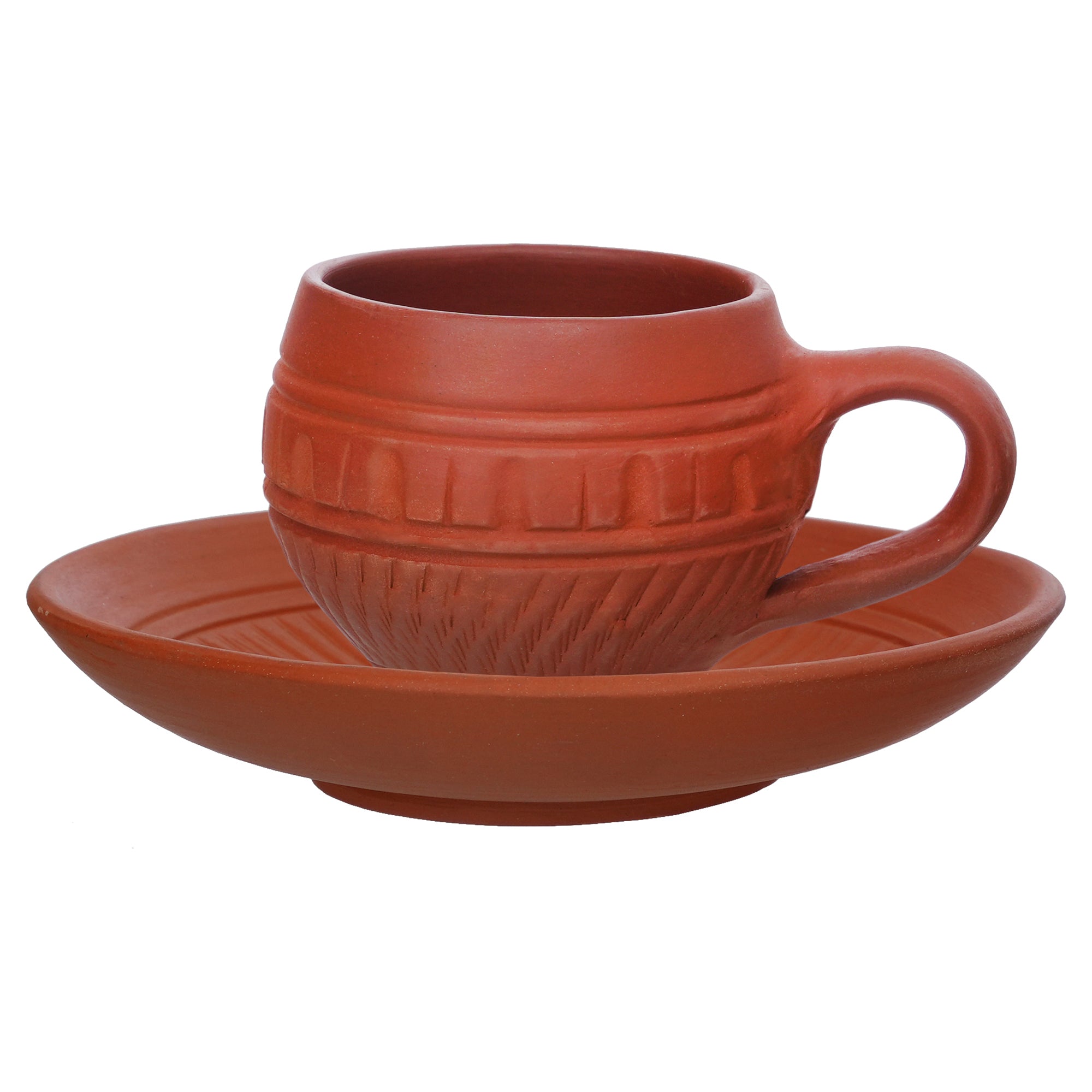 Cup with Plate Set (Pack of 6 pice )