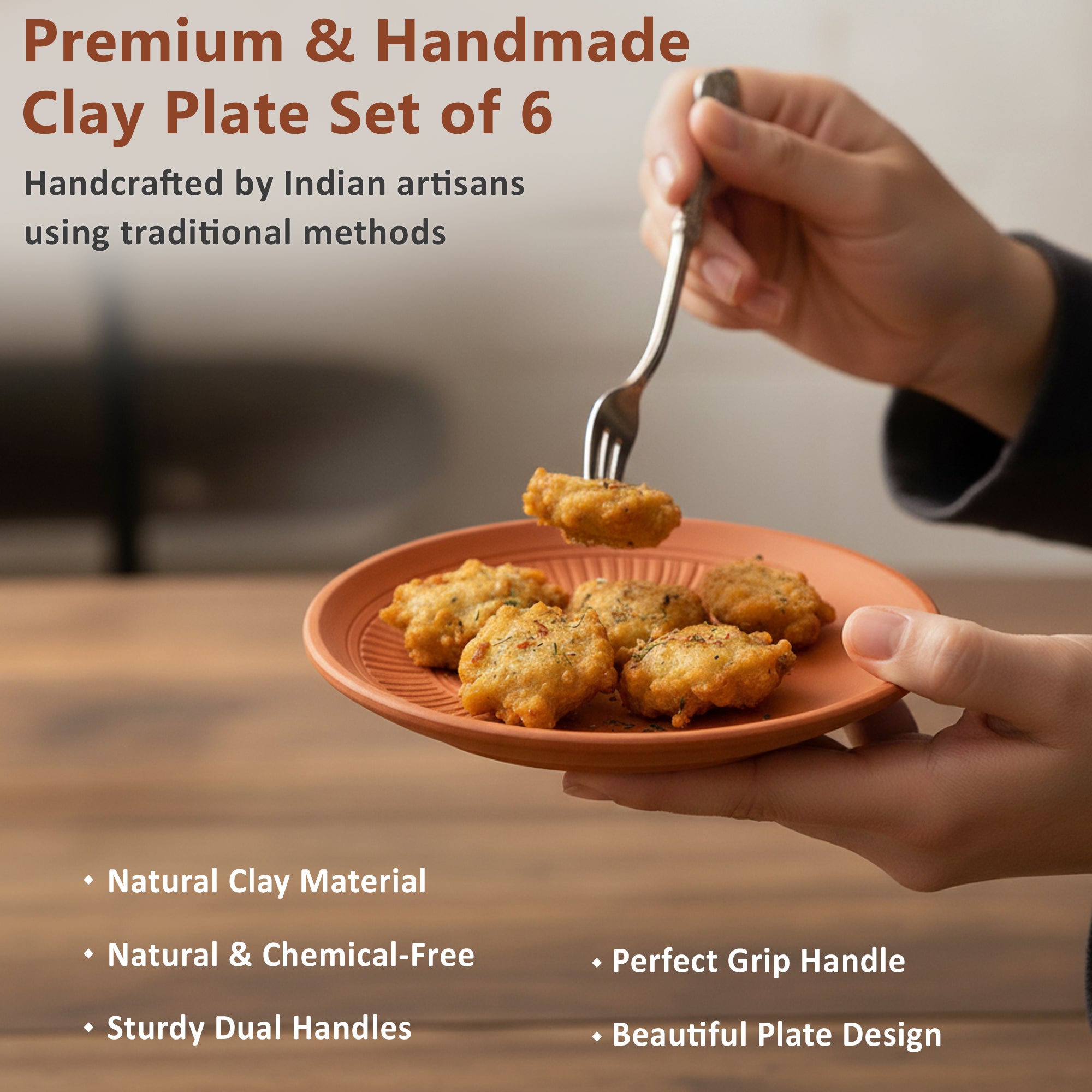 Plate 6 Inch Size Pack of 06
