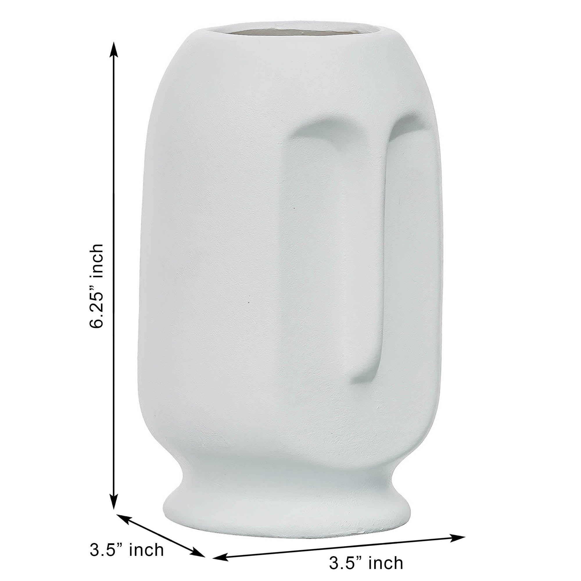 Long vase white