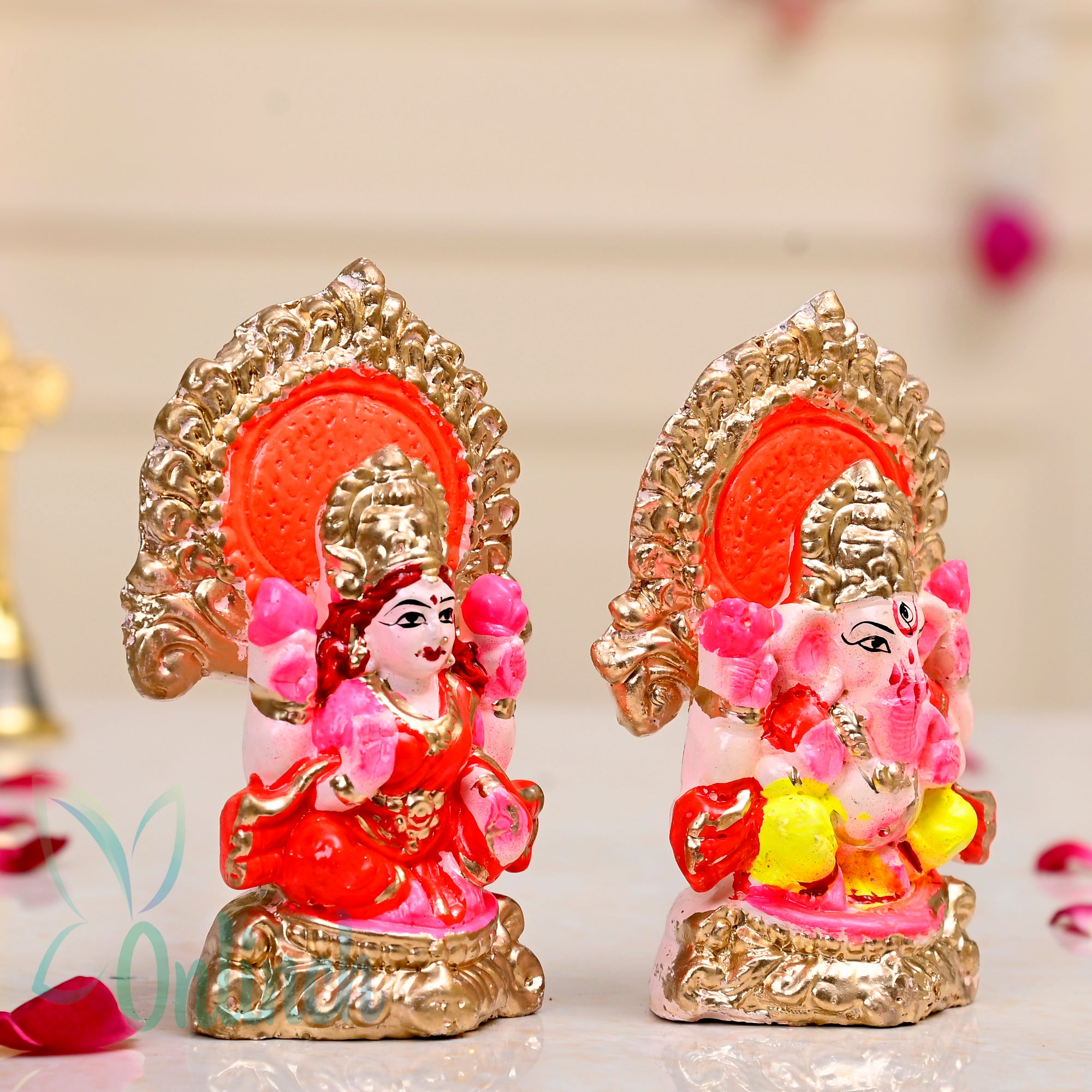 Clay Laxmi Ganesh Idol