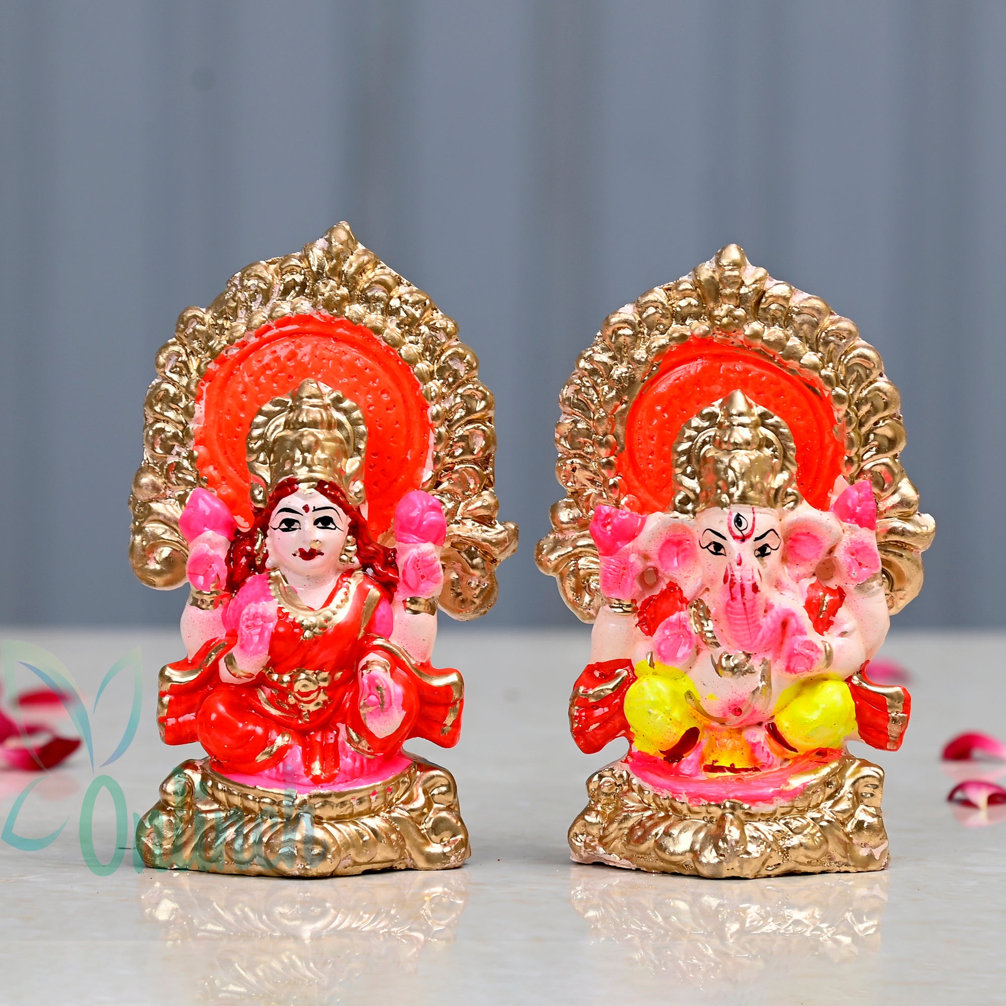 Clay Laxmi Ganesh Idol