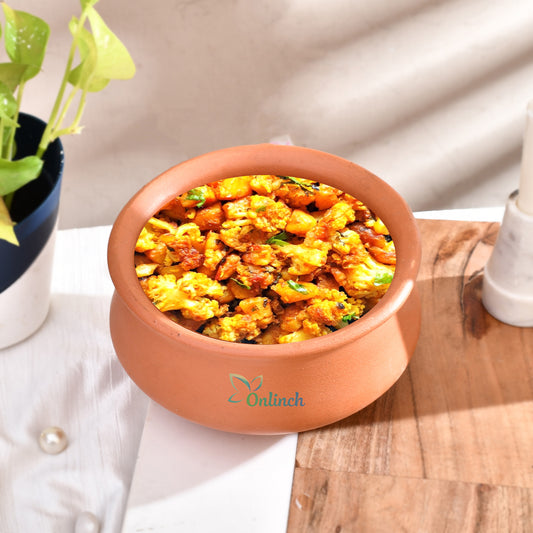 Clay Dahi Jamane ke  Handi with Lid 1 L Pack of 4